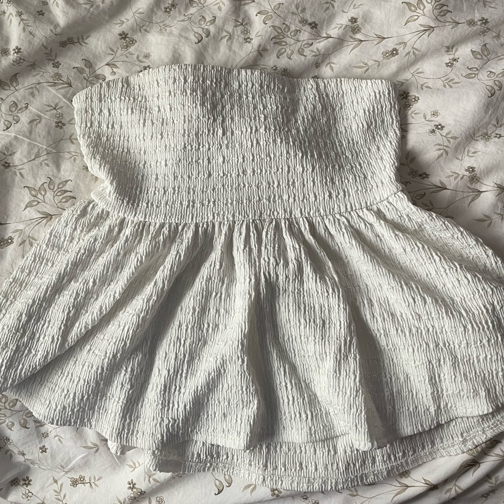 White Dainty Open Back Bow Tie Top